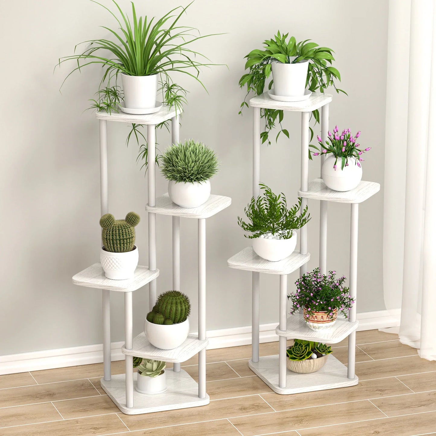 Etagère Pots de Fleurs en Bois