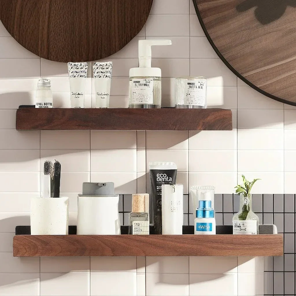 Etagère Noire Bois Fonçé