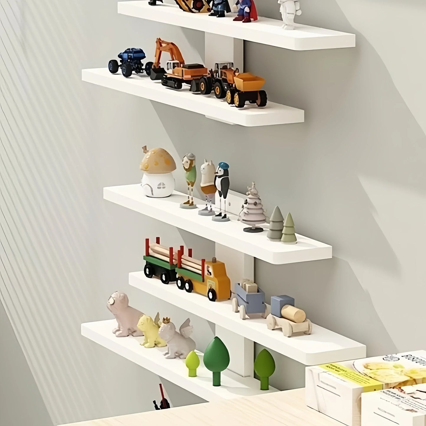 Etagère Murale Figurine Blanche