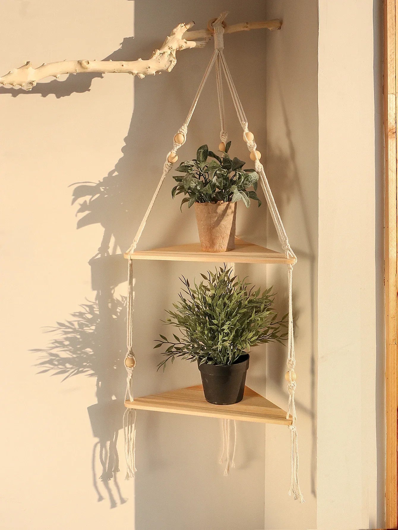 Etagère d'Angle Murale Design Suspendue