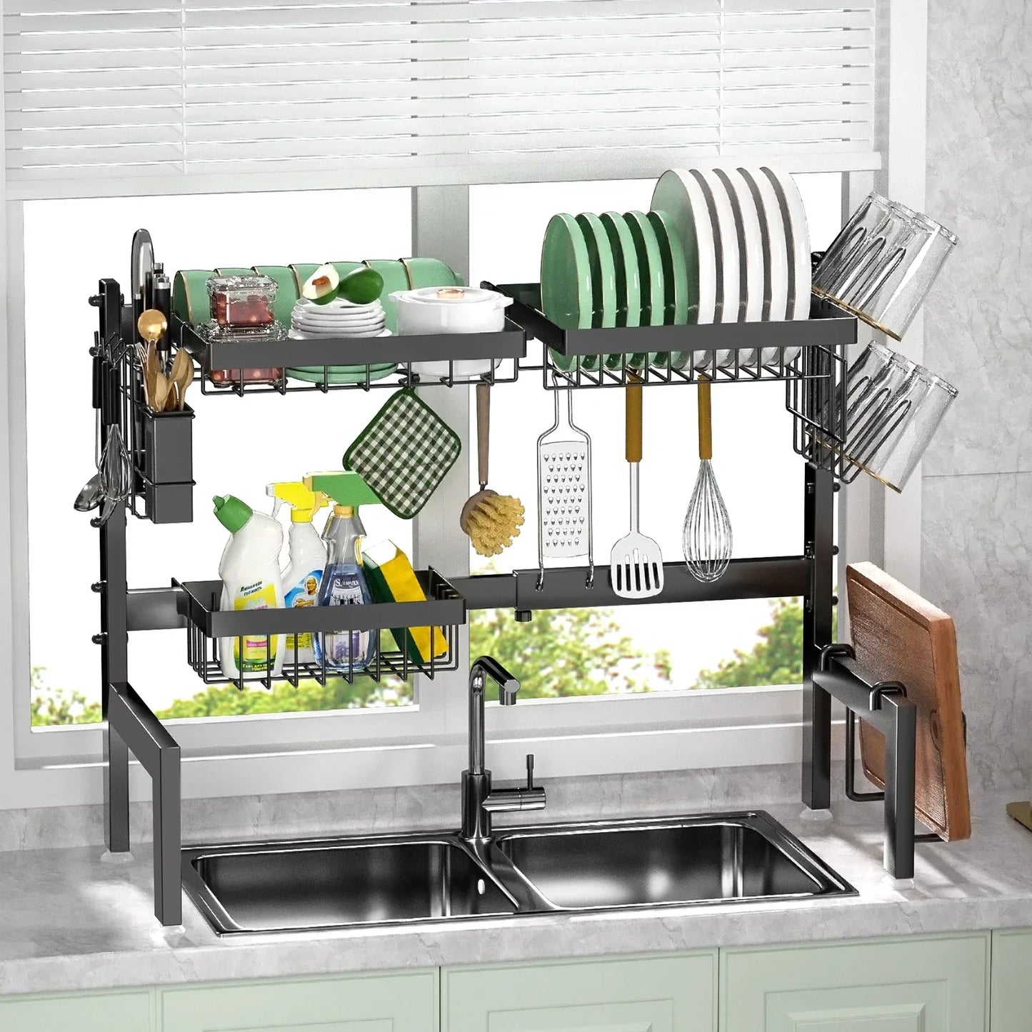 Etagere de Rangement Cuisine | Egouttoir sur Evier