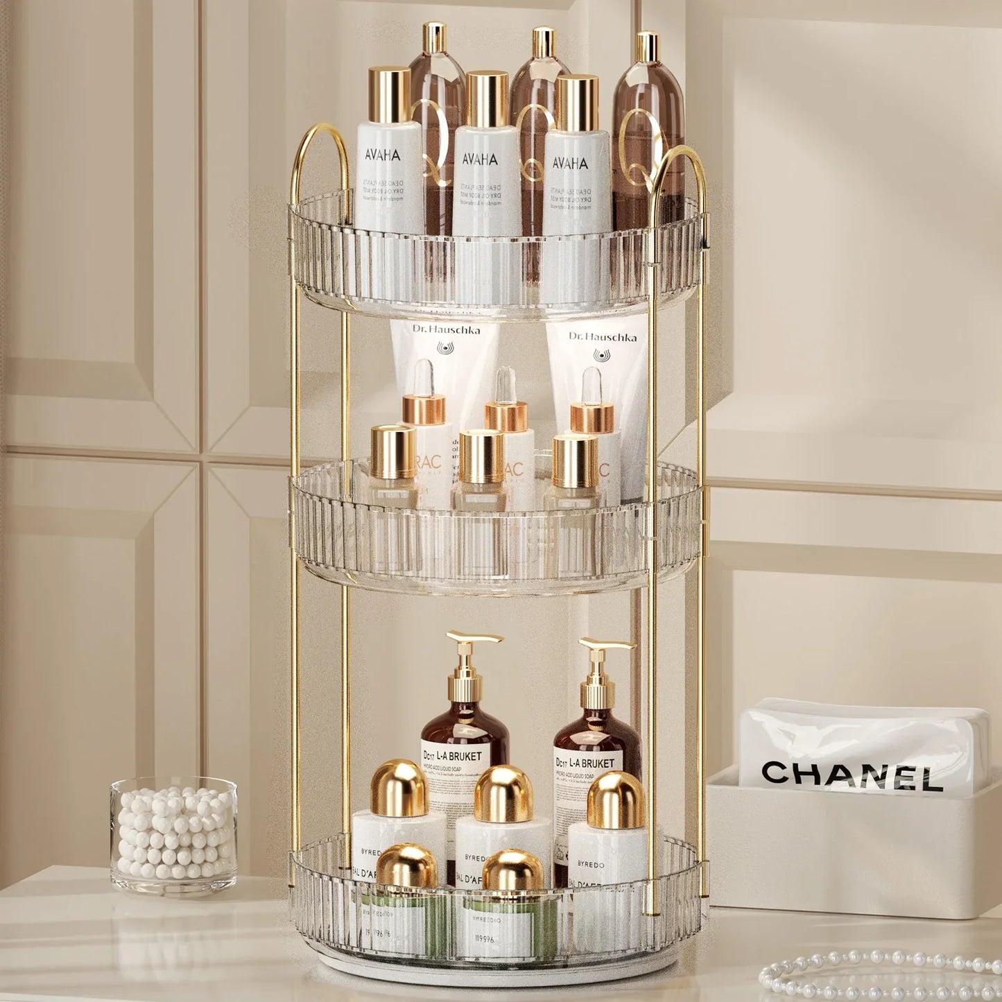 Etagère Rotative Salle de Bain | Parfums et Cosmétiques