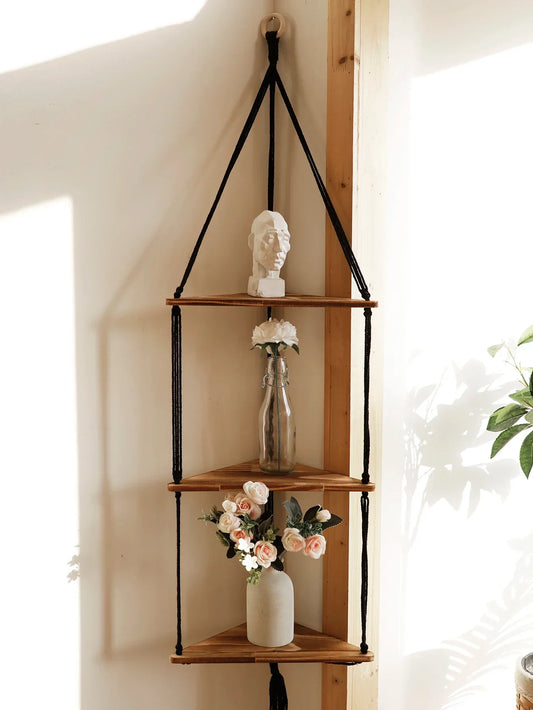 Etagère d'Angle Murale Design Suspendue